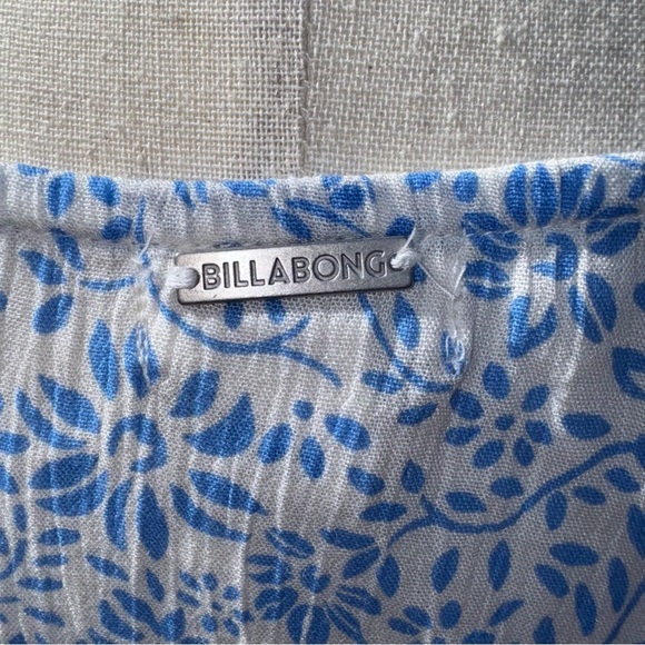 BILLABONG Short and Sweet Blue White Floral Sundress Size Small - Picture 12 of 14